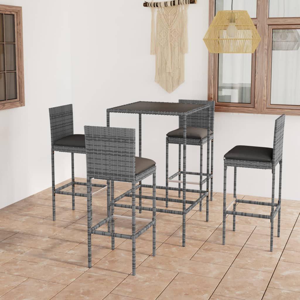 VidaXL Bar-set poly-rattan  