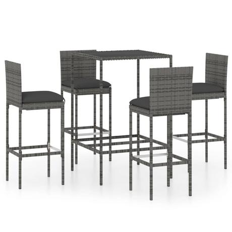 VidaXL Bar-set poly-rattan  