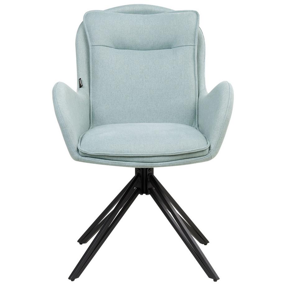 Beliani Set di 2 sedie da pranzo en Tessuto Moderno AVELAR  