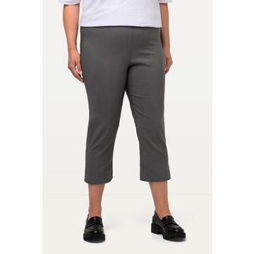 Pantalon en bengaline stretch, longueur 3/4 et taille élastique