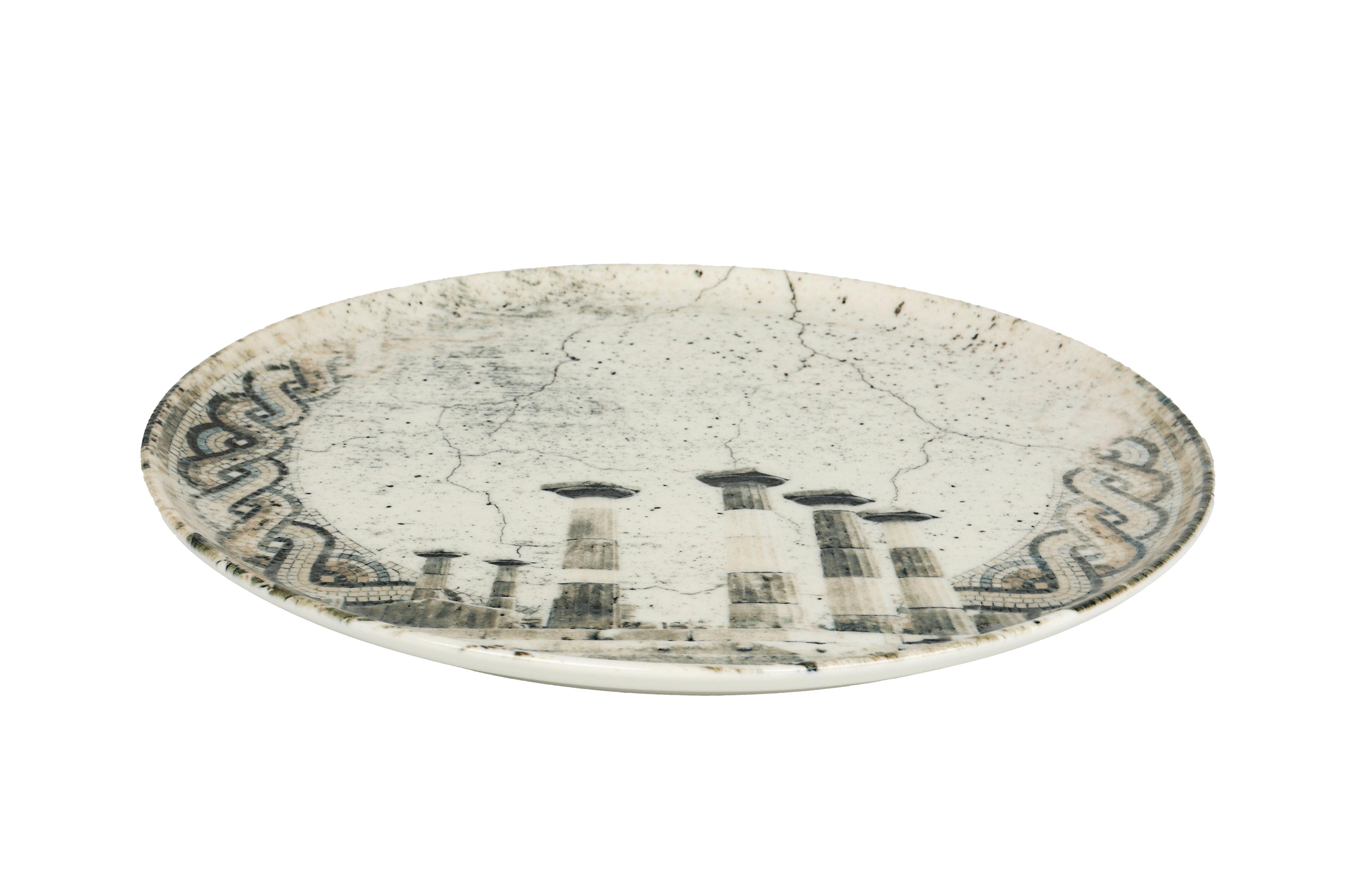 Rinart Assiette à Pizza - Remnant -  Porcelaine - lot de 2  