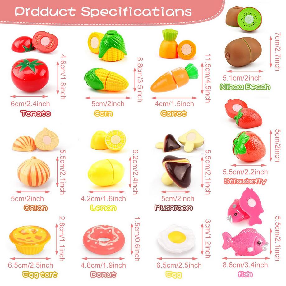 Activity-board  Accessoires de cuisine pour enfants, set de cuisine en acier inoxydable, jouet pour enfants, accessoires de cuisine pour poupées, jouet alimentaire 