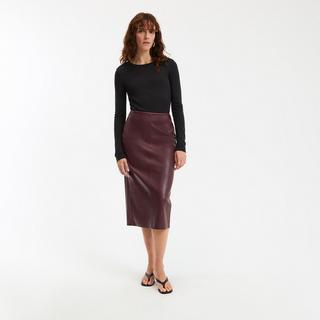 La Redoute Collections Jupe Crayon Simili Cuir  