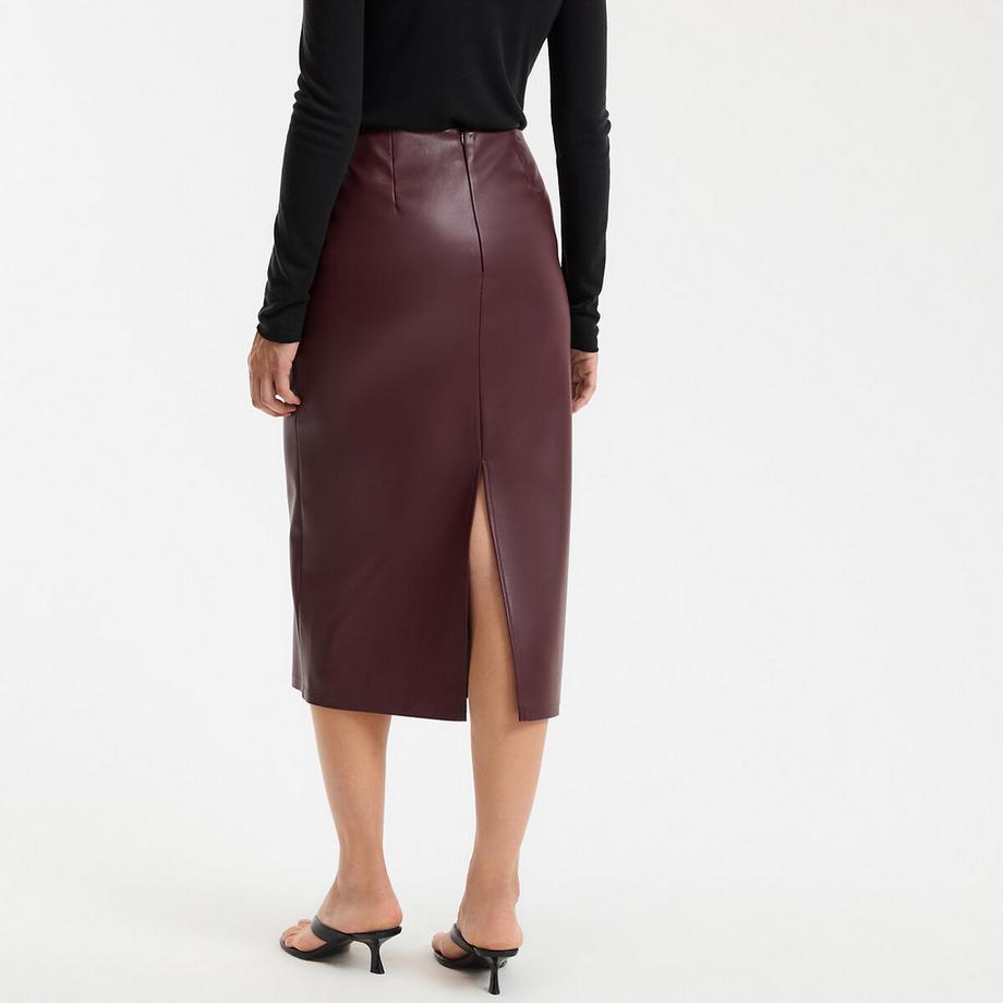 La Redoute Collections Jupe Crayon Simili Cuir  