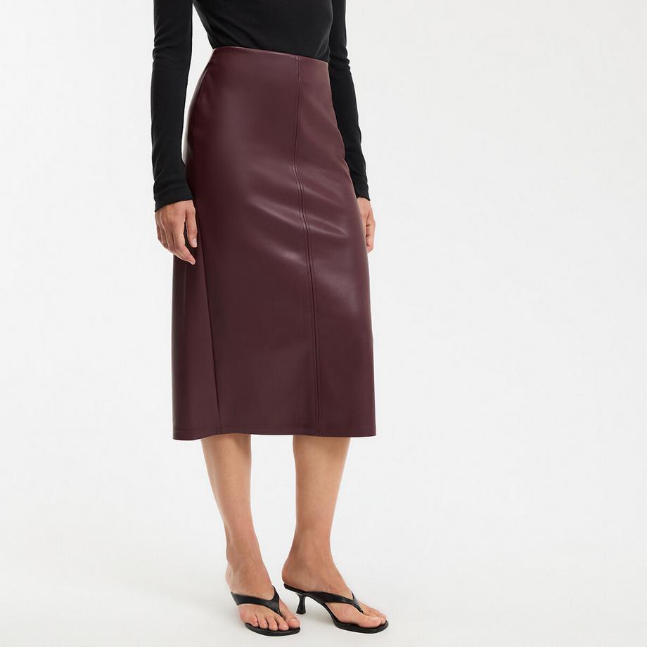 La Redoute Collections Jupe Crayon Simili Cuir  