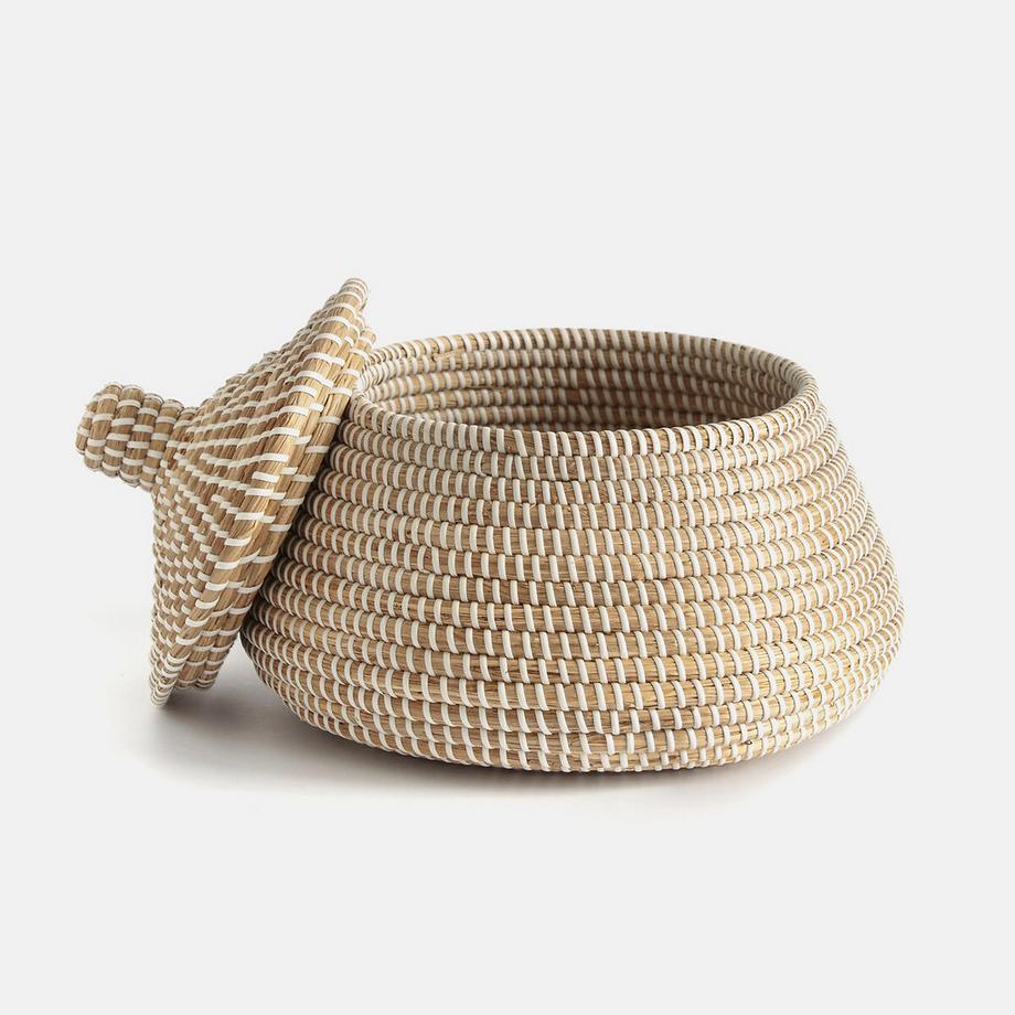 La Redoute Intérieurs Aufbewahrungskorb AKAPA mit Deckel  