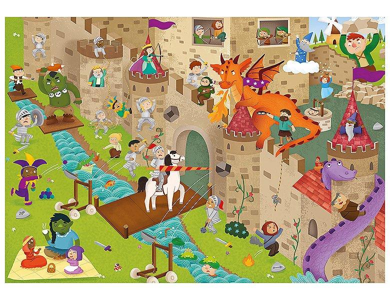 Educa  Puzzle Schloss: Detektiv Puzzle (50Teile) 