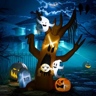 HOMCOM Arbre gonflable d'Halloween  