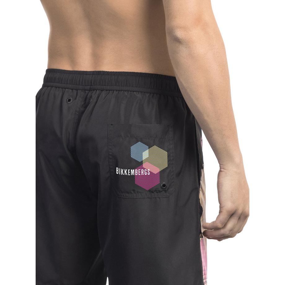 BIKKEMBERGS Badeshorts mit Grafikdruck  