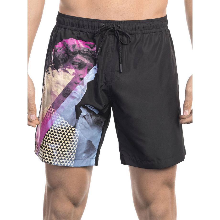BIKKEMBERGS Badeshorts mit Grafikdruck  