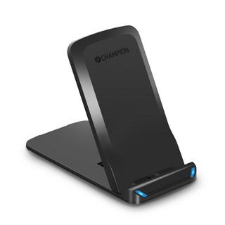 Champion  Caricabatterie Wireless 10W QI In Piedi Nero 