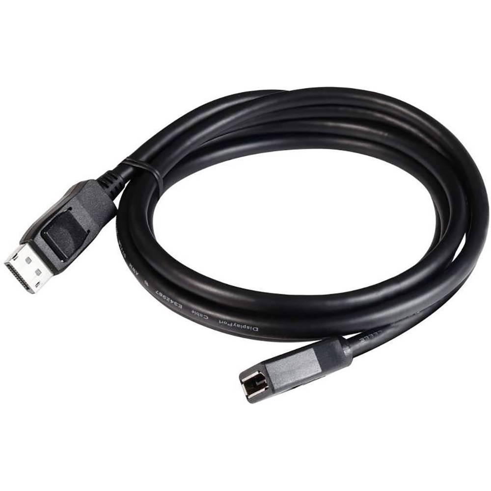 Club3D  DisplayPort Verlängerungskabel DisplayPort Stecker, DisplayPort Buchse 2.00 m Schwarz  DisplayP 