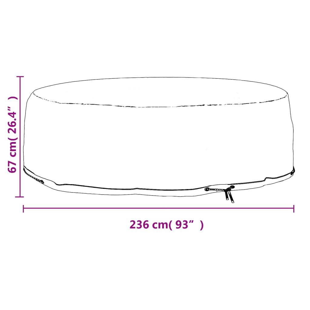 VidaXL Sonneninsel abdeckung polyethylen  