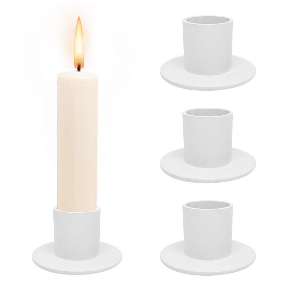 Alopini  Kerzenhalter für Stumpenkerzen und Tischkerzen aus Metall, stilvolles Design, Kerzenhalter für eine elegante Raumdekoration 