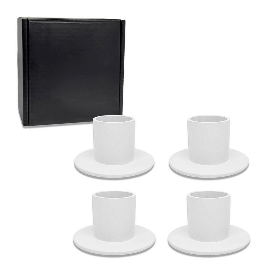 Alopini  Kerzenhalter für Stumpenkerzen und Tischkerzen aus Metall, stilvolles Design, Kerzenhalter für eine elegante Raumdekoration 