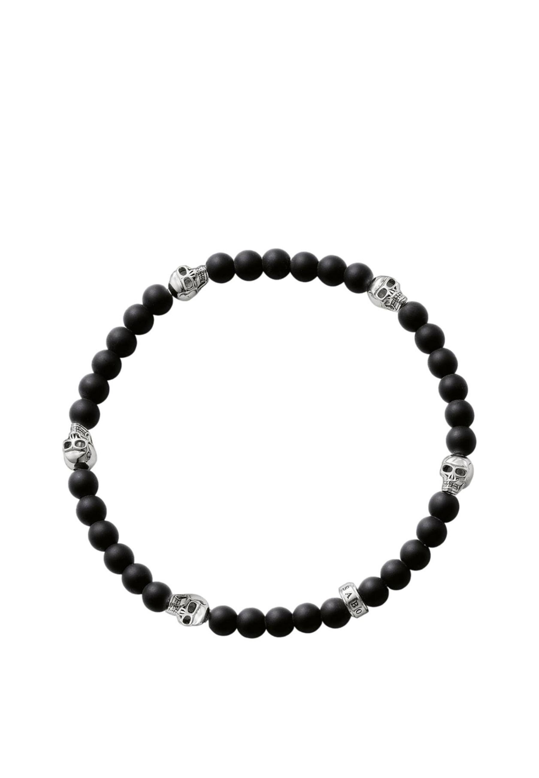 Thomas Sabo  Armband Totenkopf Schwarz 