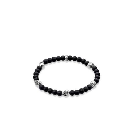 Thomas Sabo  Armband Totenkopf Schwarz 