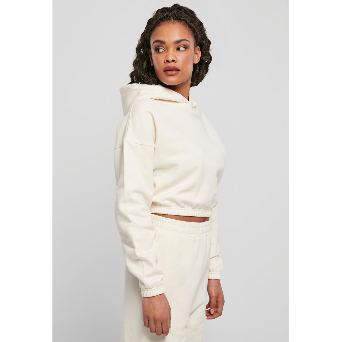 URBAN CLASSICS Felpa Corta Oversize con Cappuccio Donna  