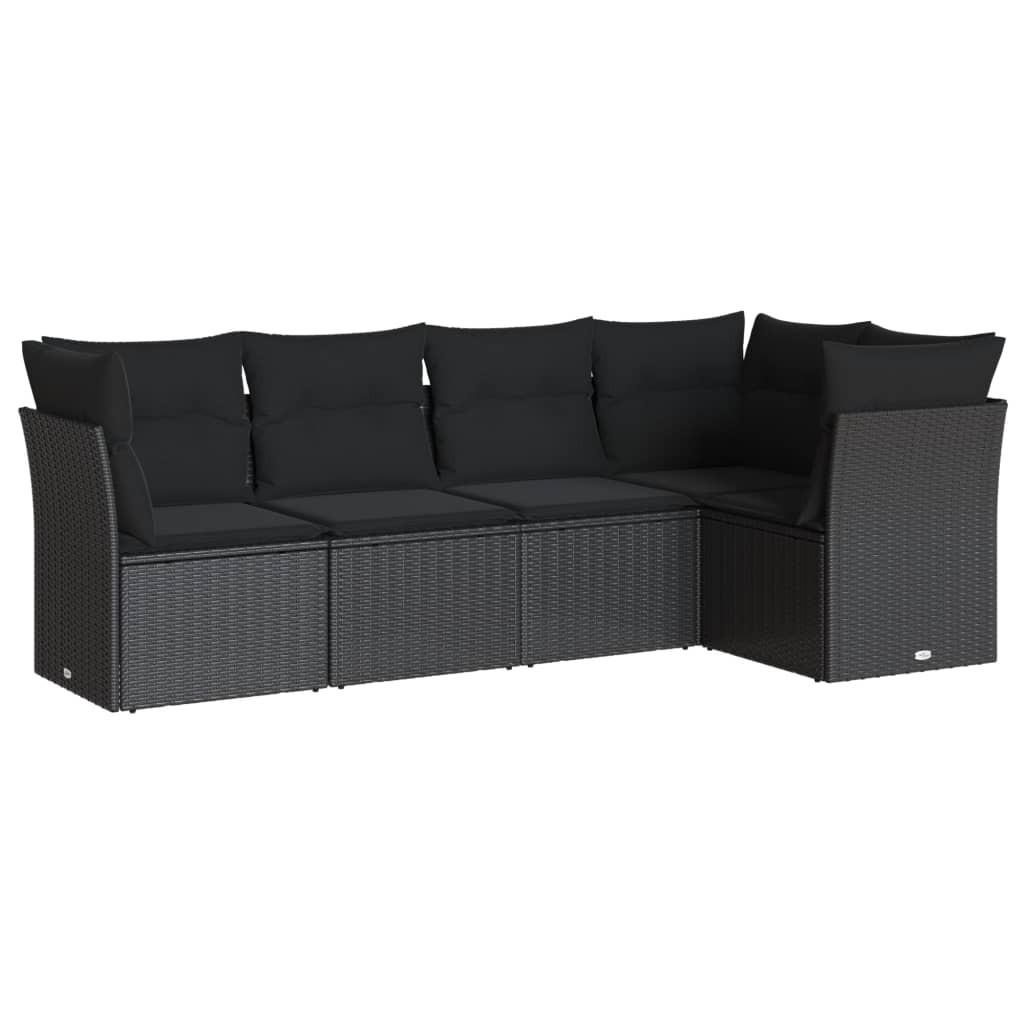 VidaXL set divano da giardino Polirattan  