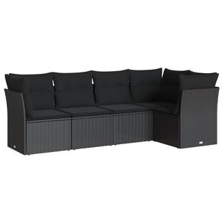 VidaXL set divano da giardino Polirattan  