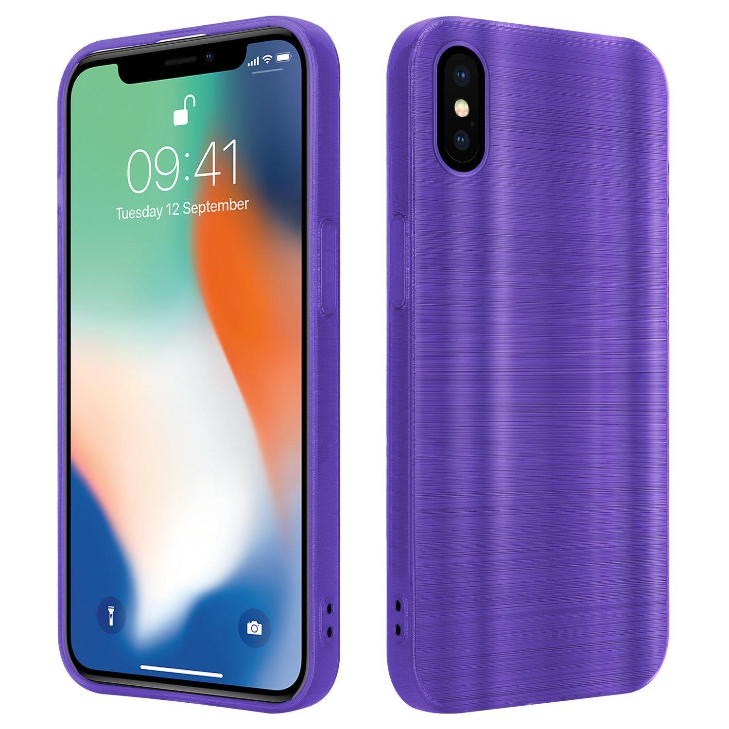 Cadorabo  Hülle für Apple iPhone X  XS im Brushed Design 