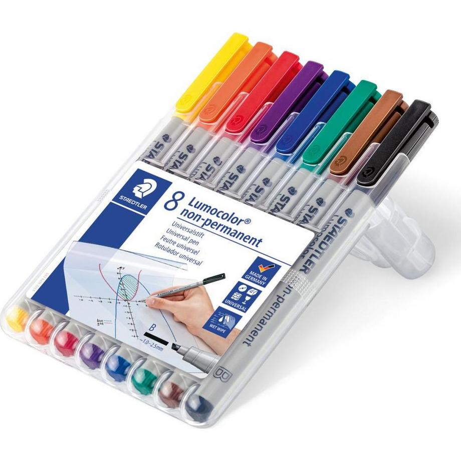 STAEDTLER STAEDTLER Lumocolor permanent B 312 WP8 8 Farben ass.  