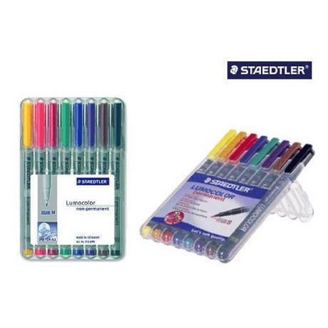 STAEDTLER STAEDTLER Lumocolor permanent B 312 WP8 8 Farben ass.  