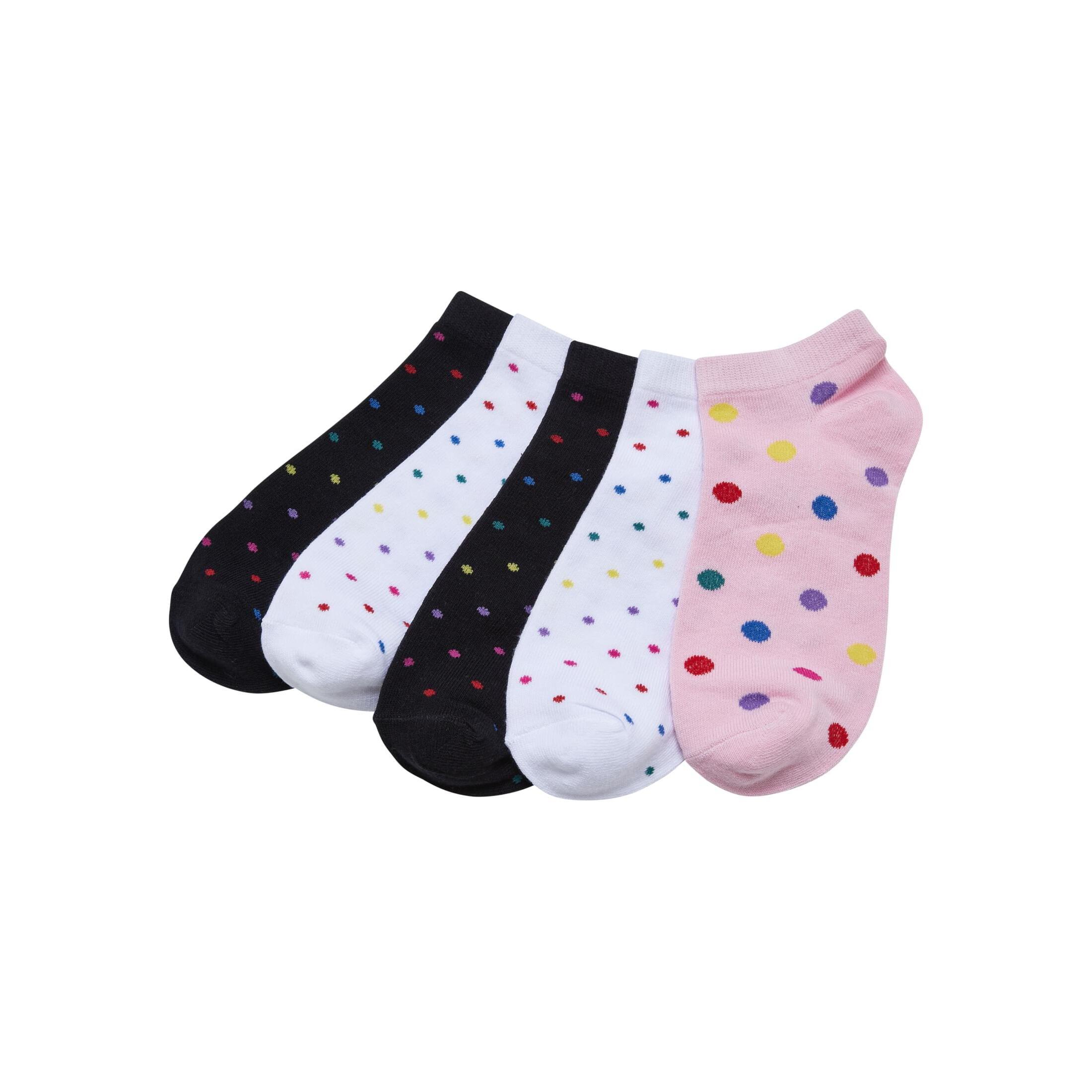 URBAN CLASSICS  paires de chaussettes pois arc-en-ciel (x5) 