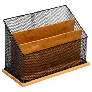 Supporto da scrivania - Bambù/Nero