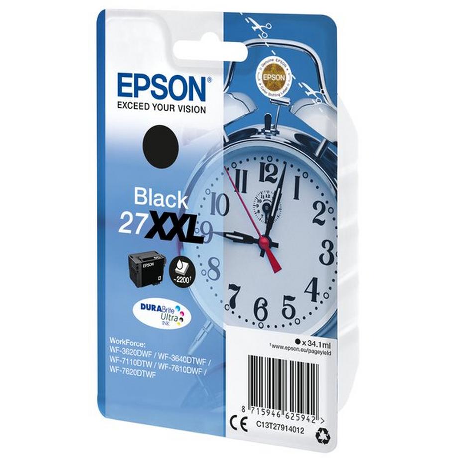 EPSON  Singlepack Black 27XXL DURABrite Ultra Ink 