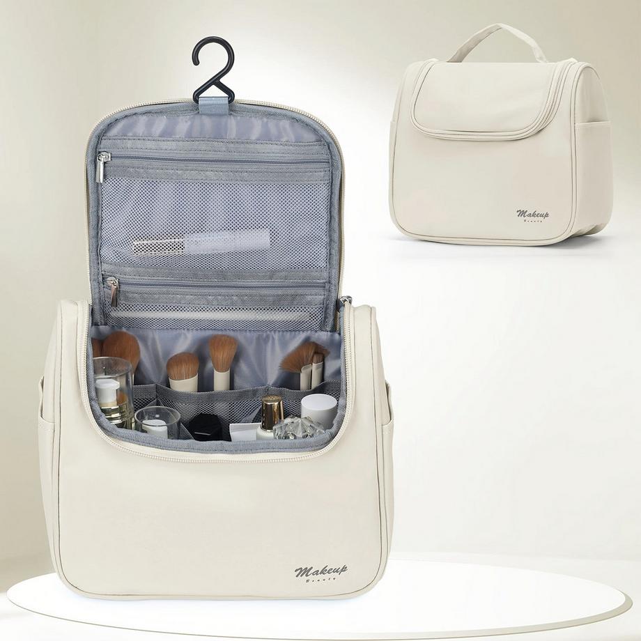 Only-bags.store  Casual Style große Kapazität Kosmetikkoffer, Kulturtasche mit mehreren Taschen, langlebig Hand waschbar Reise Make-up Veranstalter mit Polyester-Futter 