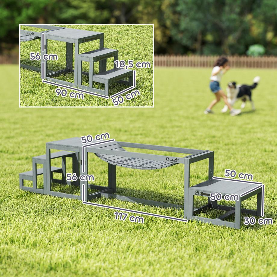 PawHut  Kit d'agilité pour chiens 