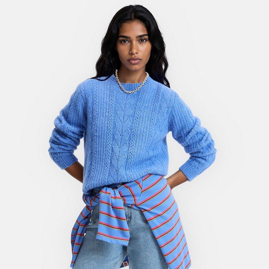 Pull en maille ajourée