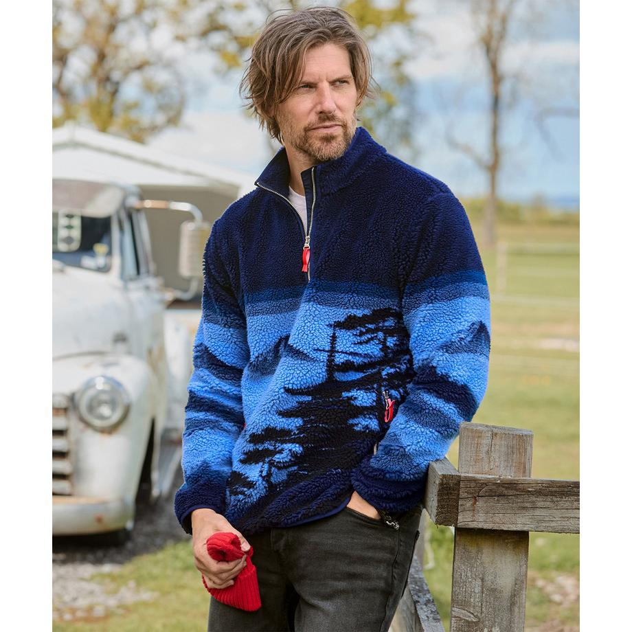 Joe Browns Sweat Col Cheminée en Fleece Motif Paysage  