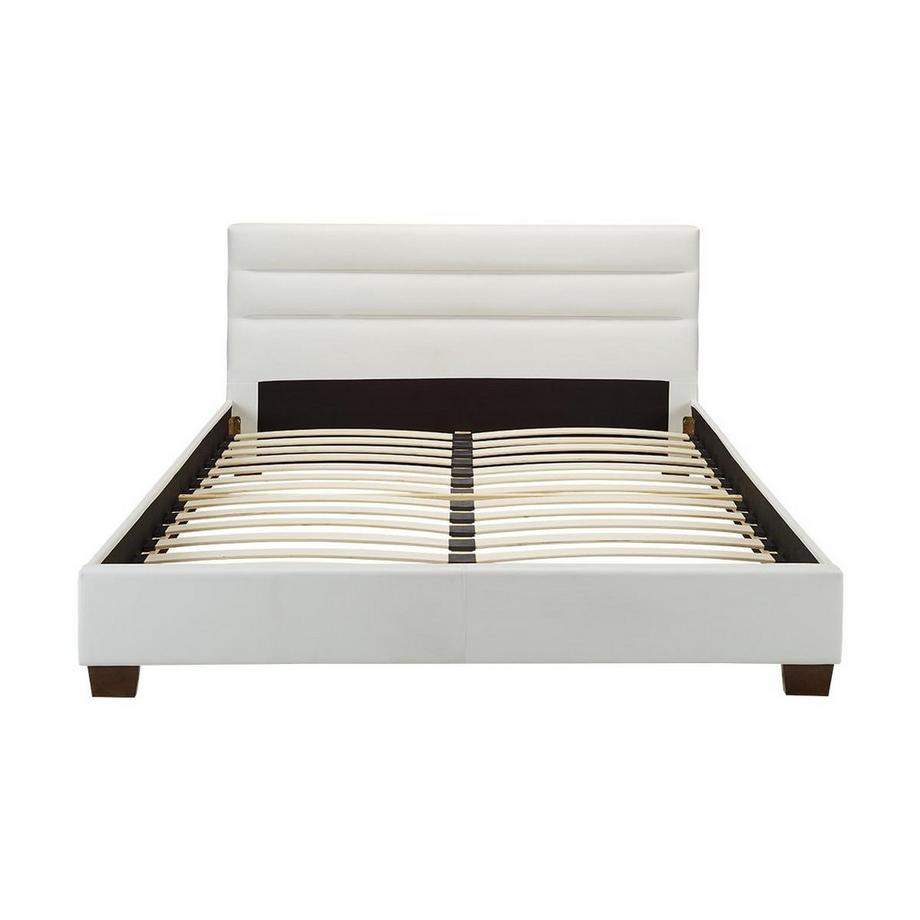 Vente-unique Letto matrimoniale in Similpelle Bianco FAUSTIN  