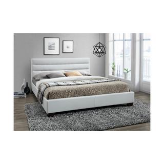 Vente-unique Letto matrimoniale in Similpelle Bianco FAUSTIN  