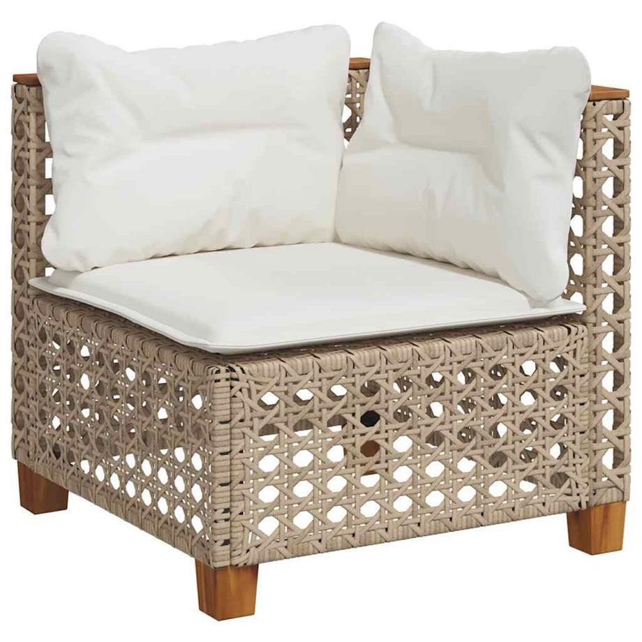 VidaXL set divano da giardino Polirattan  