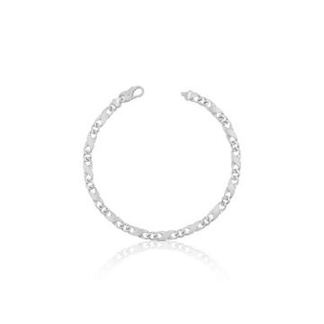 Bracelet Carrera en or blanc 750, 19cm, 5mm