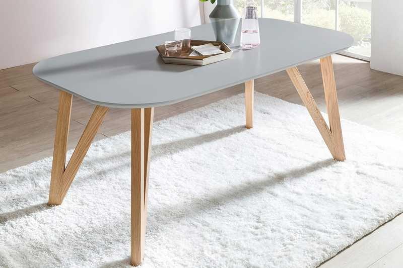 mutoni Tavolo da pranzo rovere grigio 120x80  