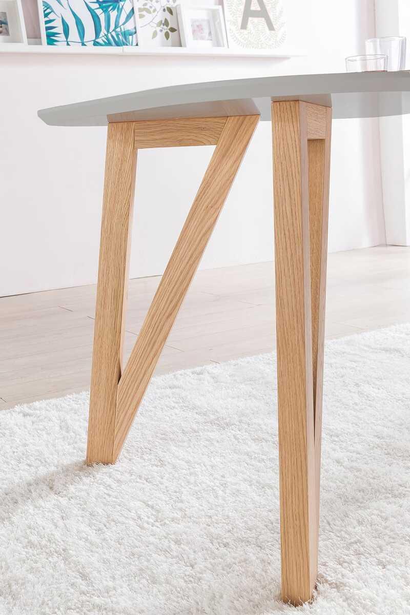 mutoni Table de salle à manger chêne gris 120x80  