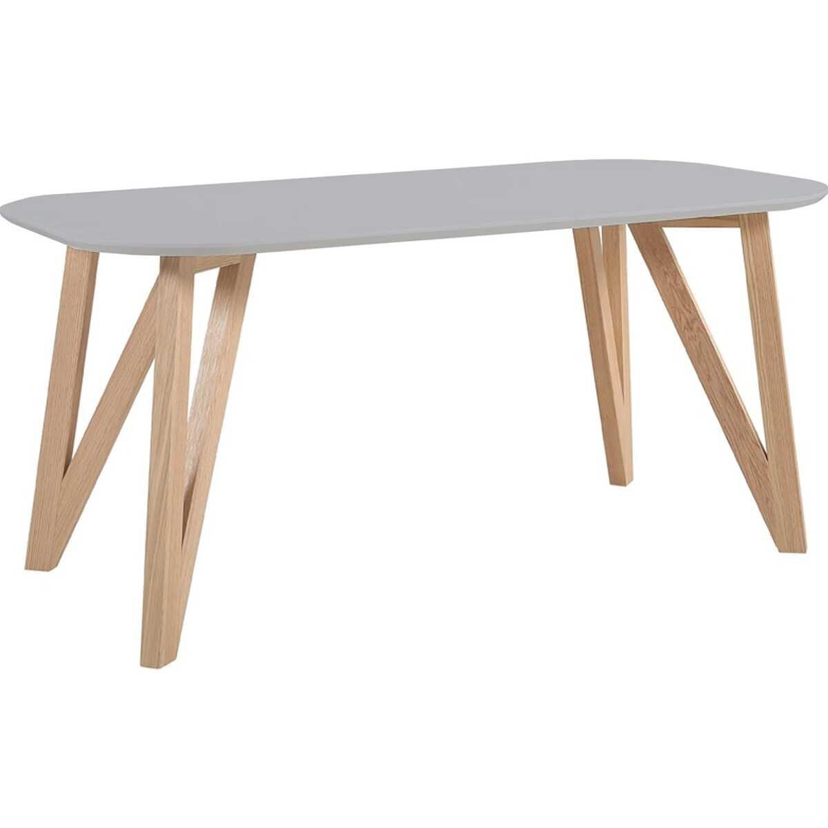 mutoni Table de salle à manger chêne gris 120x80  