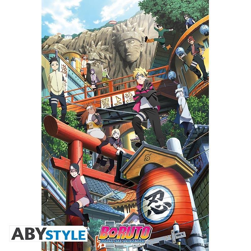 Abystyle Poster - Rolled and shrink-wrapped - Boruto - Konoha  