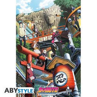 Abystyle Poster - Gerollt und mit Folie versehen - Boruto - Konoha  