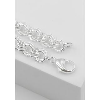 MUAU Schmuck  Collier double forçat en argent 925, 7,3mm, 45cm 