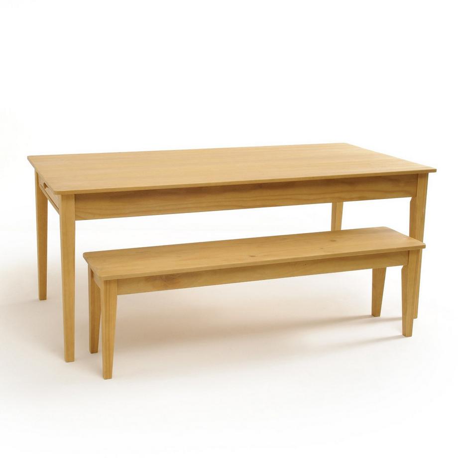 La Redoute Intérieurs  Banc 3 personnes pin massif Alvina 