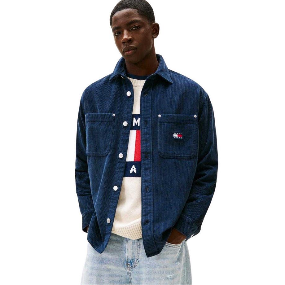 TOMMY JEANS Sopra Camicia in Velluto a Coste  