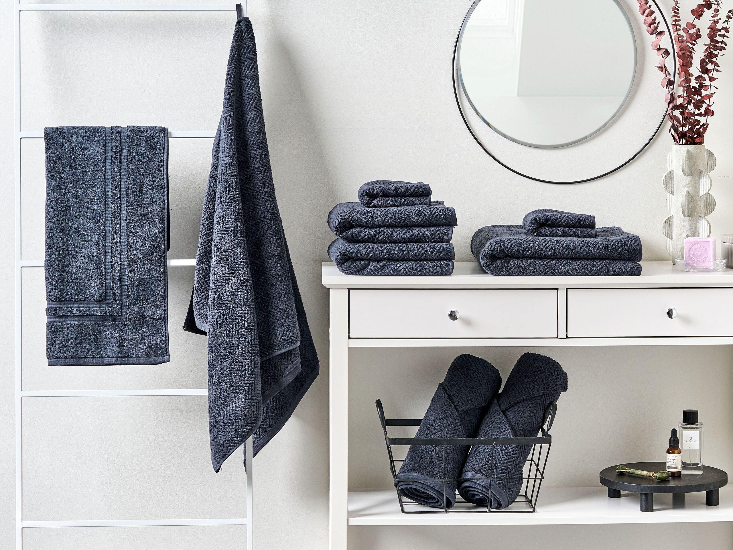 Beliani Lot de 9 serviettes en Coton MITIARO  