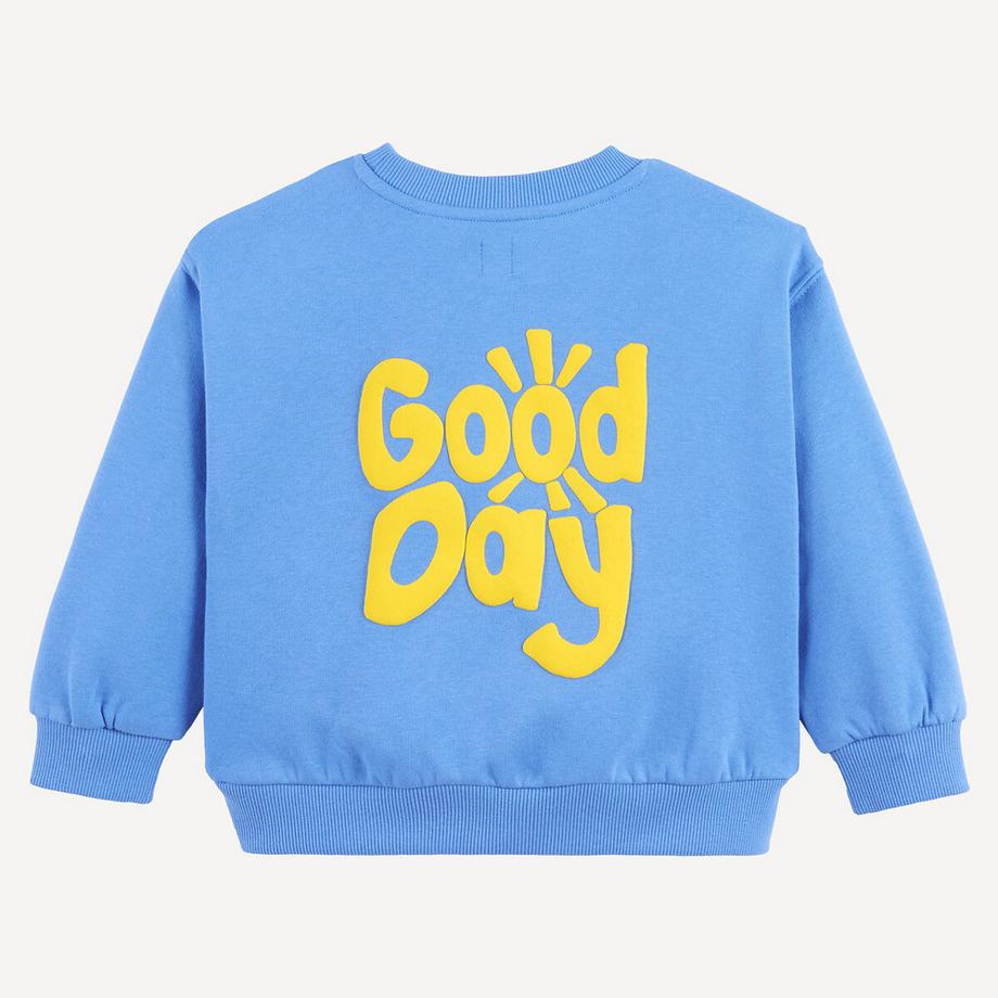 La Redoute Collections  Sweatshirt aus Molton mit Rundhalsausschnitt und Aufschrift auf Vorder- und Rückseite 