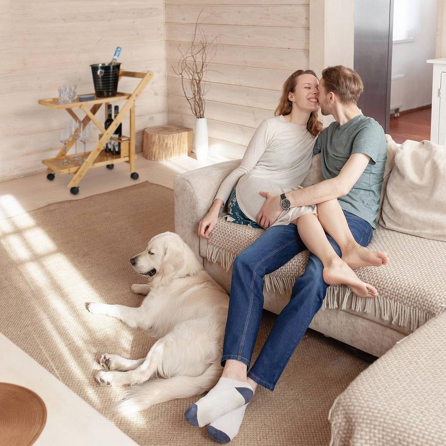 B2X Bambus-Küchenwagen mit 2 Ablagen  