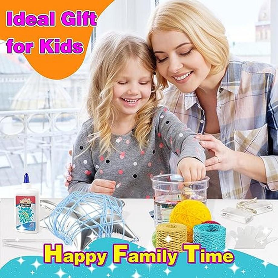 Activity-board  Basteln 3D String Art Kit für Kinder Bastelset mit Pentagramm Mond Einhorn Laterne Dekoration Bastelset Kreatives Einhorn 